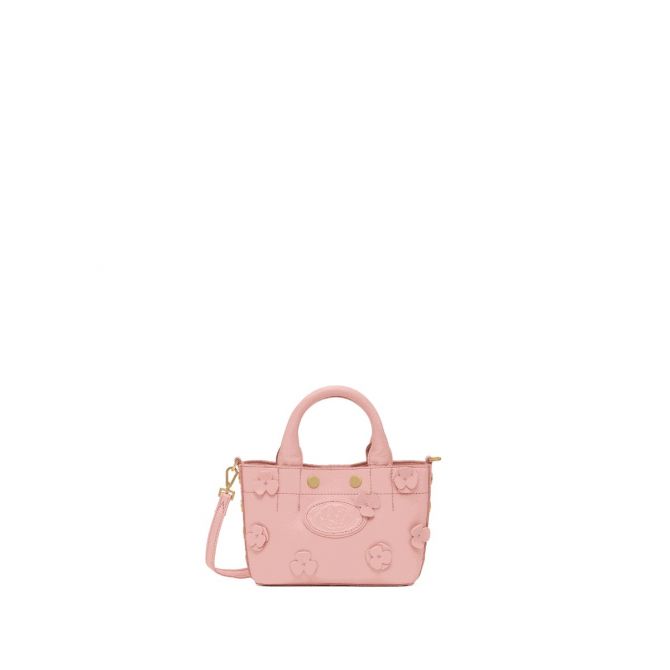 Hammitt Olympia Mini Crossbody, Flamingo Flora and Brushed Gold Hardware