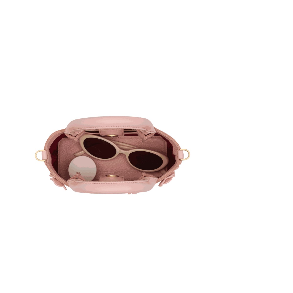 Hammitt Olympia Mini Crossbody, Flamingo Flora and Brushed Gold Hardware