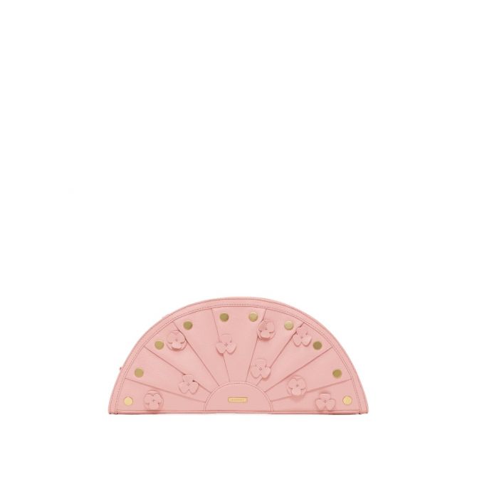 Hammitt Shelley Crossbody Clutch, Flamingo Flora and Brushed Gold Hardware