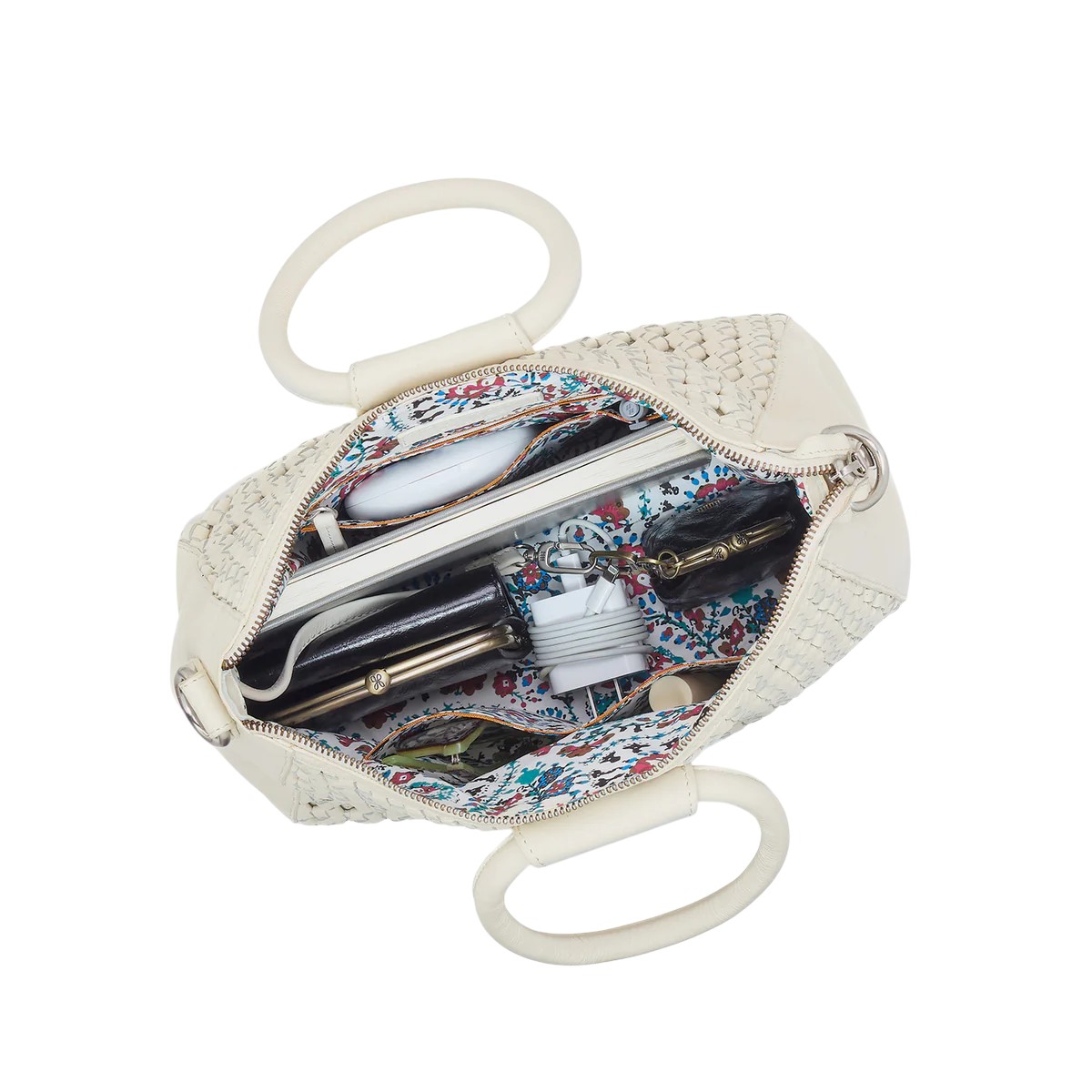 HOBO Sheila Medium Satchel Top Handle Bag, Whitecap