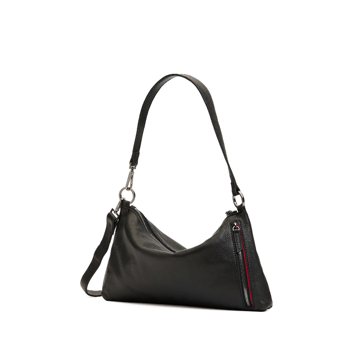 Hammitt Kyle Medium Shoulder Bag, Black and Gunmetal Hardware