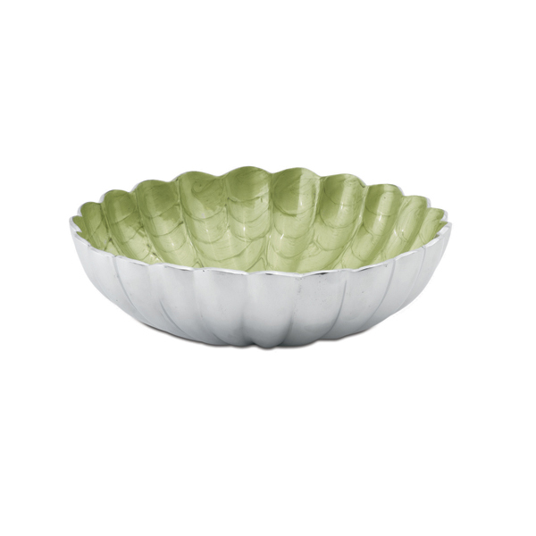 Julia Knight Peony 12" Round Deep Bowl, Kiwi