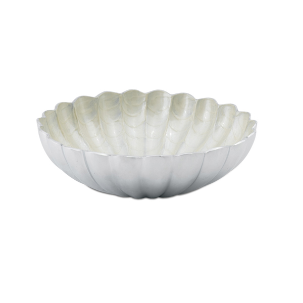 Julia Knight Peony 12" Round Deep Bowl, Snow