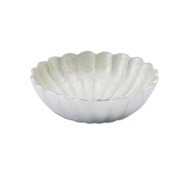 Julia Knight Peony 8.5" Round Deep Bowl, Snow
