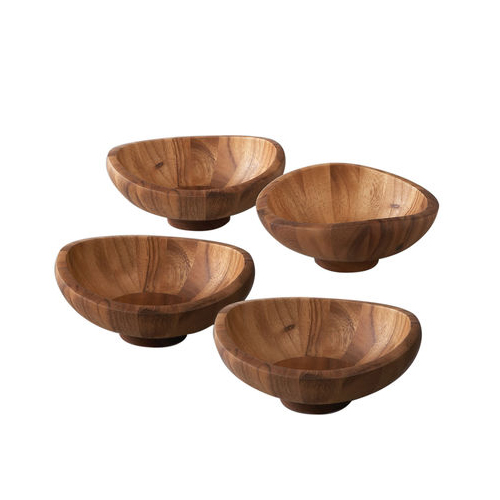 Nambe Butterfly Set of 4 Salad Bowls