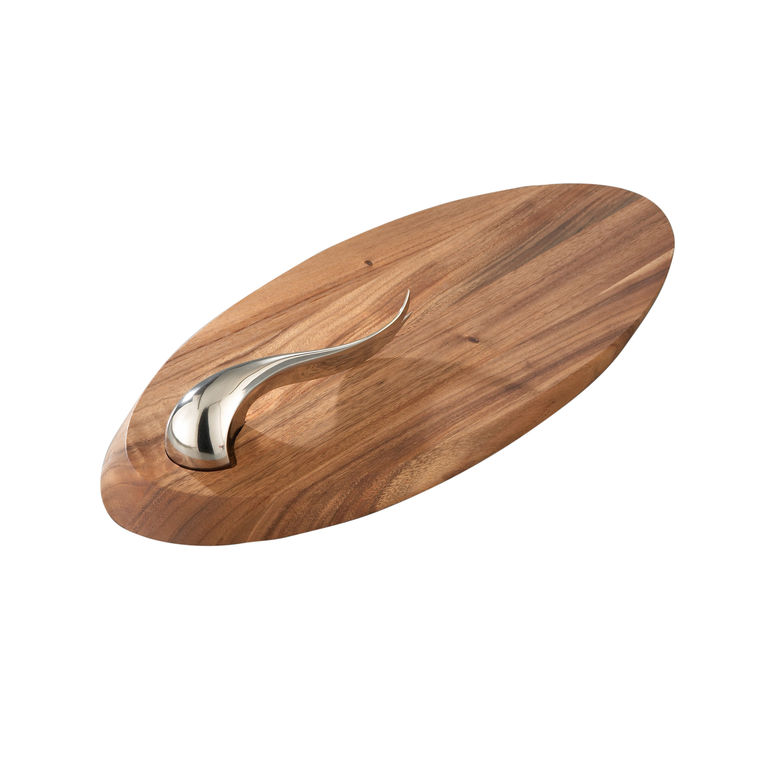 Nambe Swoop Wood Cheese Board