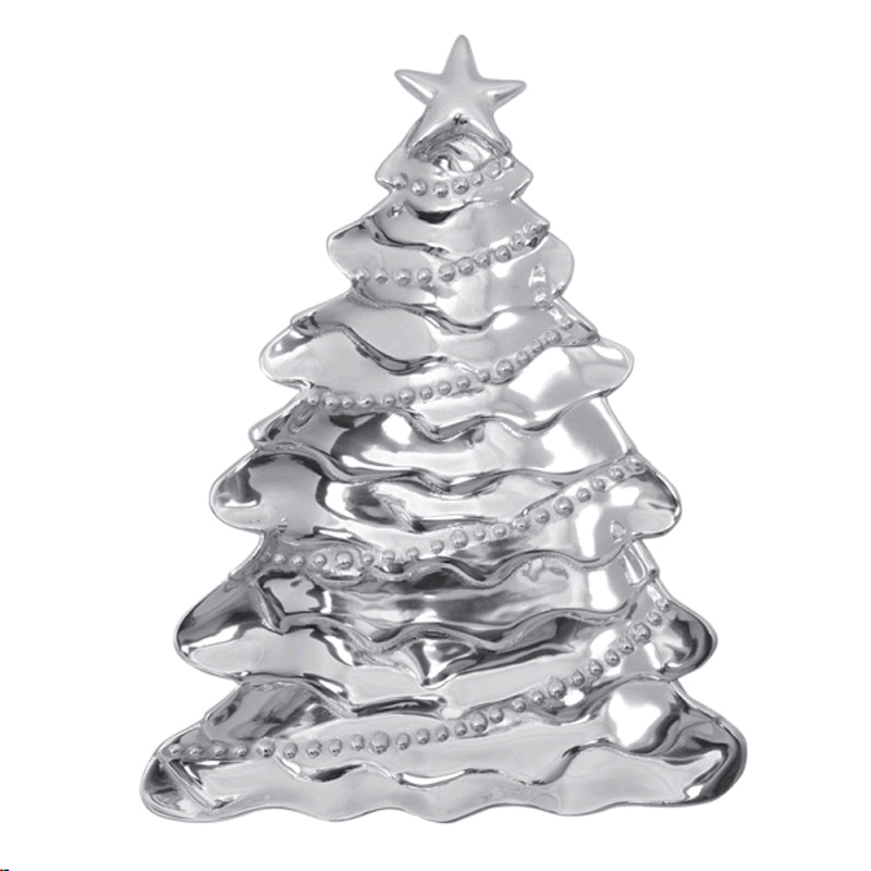 Mariposa Christmas Tree Platter, 14.25 x 8.5