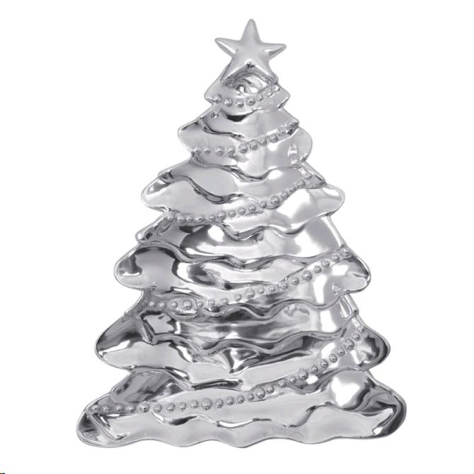 Mariposa Christmas Tree Platter, 14.25 x 8.5