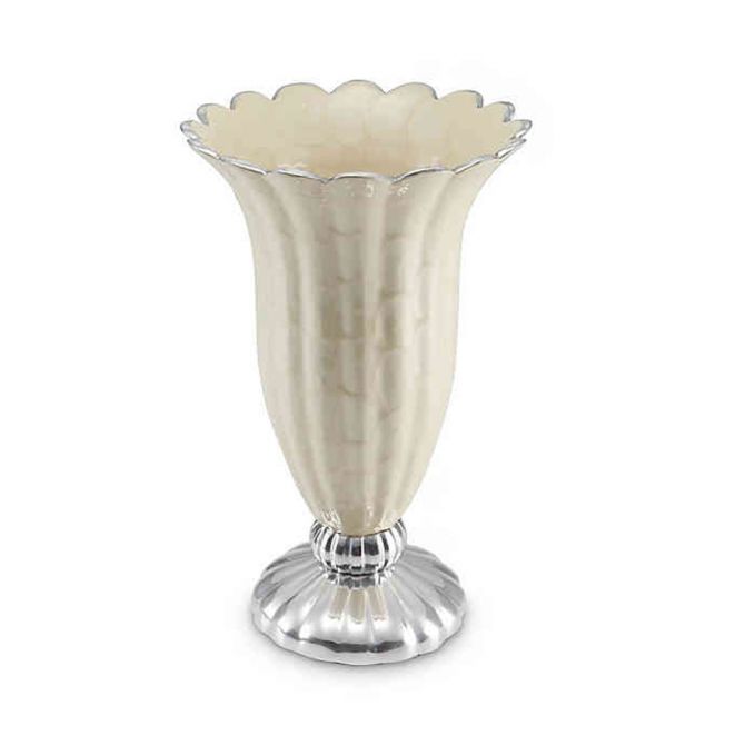 Julia Knight Peony 9" Vase, Champagne