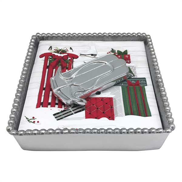 Mariposa Beaded Box with Sled Weight