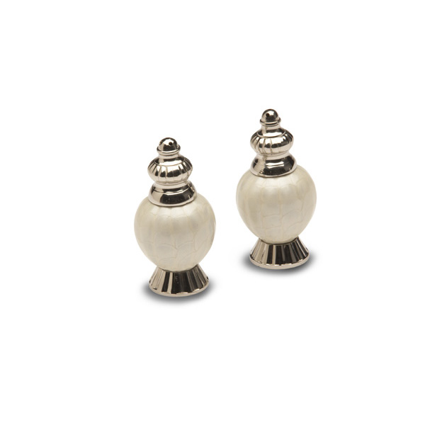 Julia Knight Peony Salt and Pepper Set, Snow