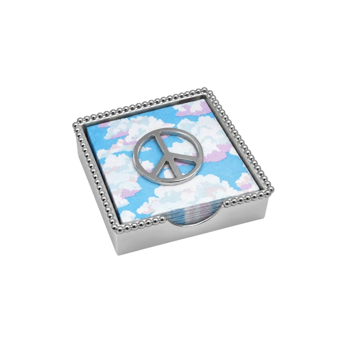 Mariposa Peace Beaded Napkin Box Set