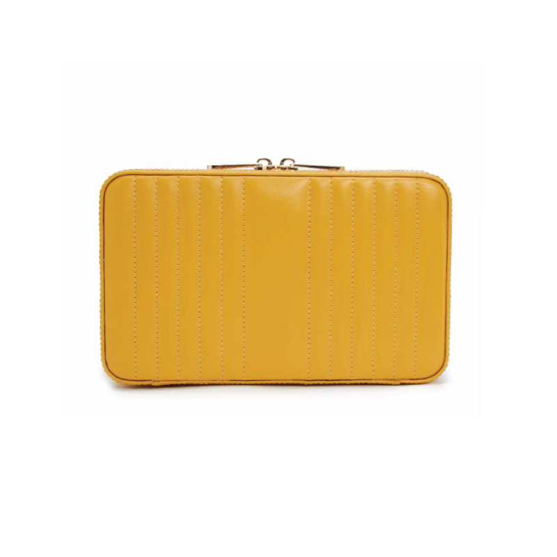 WOlF Maria Medium Zip Jewelry Box, Mustard
