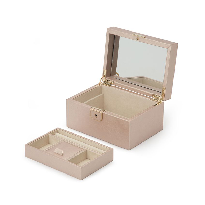 WOLF Palermo Small Jewelry Box,  Rose Gold