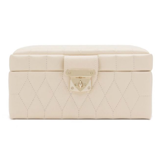 WOLF Caroline Small Jewelry Box, Ivory