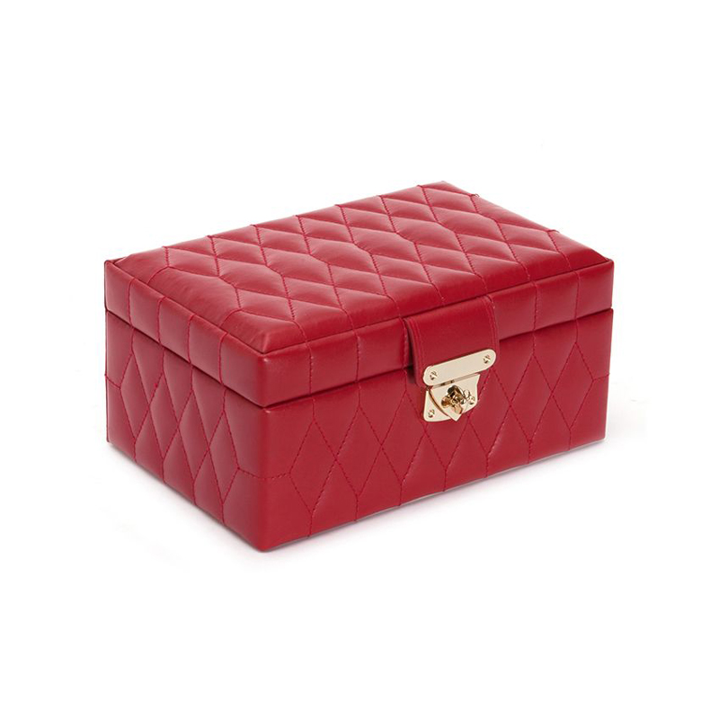 WOLF Caroline Small Jewelry Box, Red