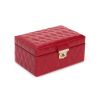WOLF Caroline Small Jewelry Box, Red