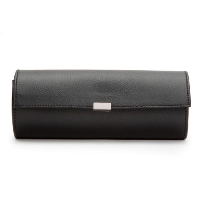 WOLF Howard Triple Watch Roll, Black