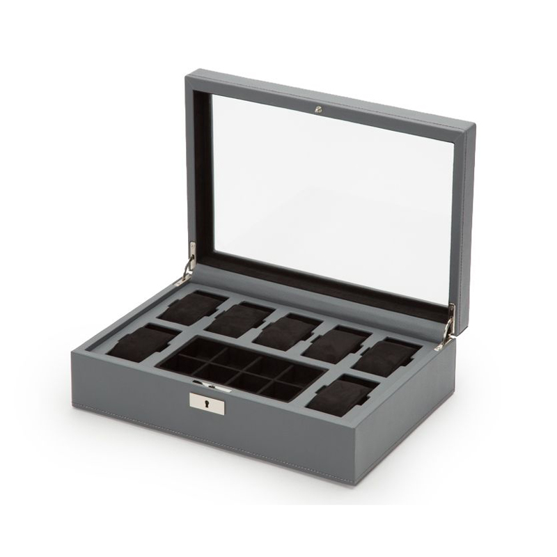 WOLF Howard Watch Box, Grey