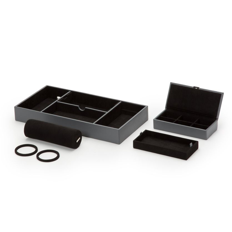 WOLF  Howard Valet Tray with Roll, Grey