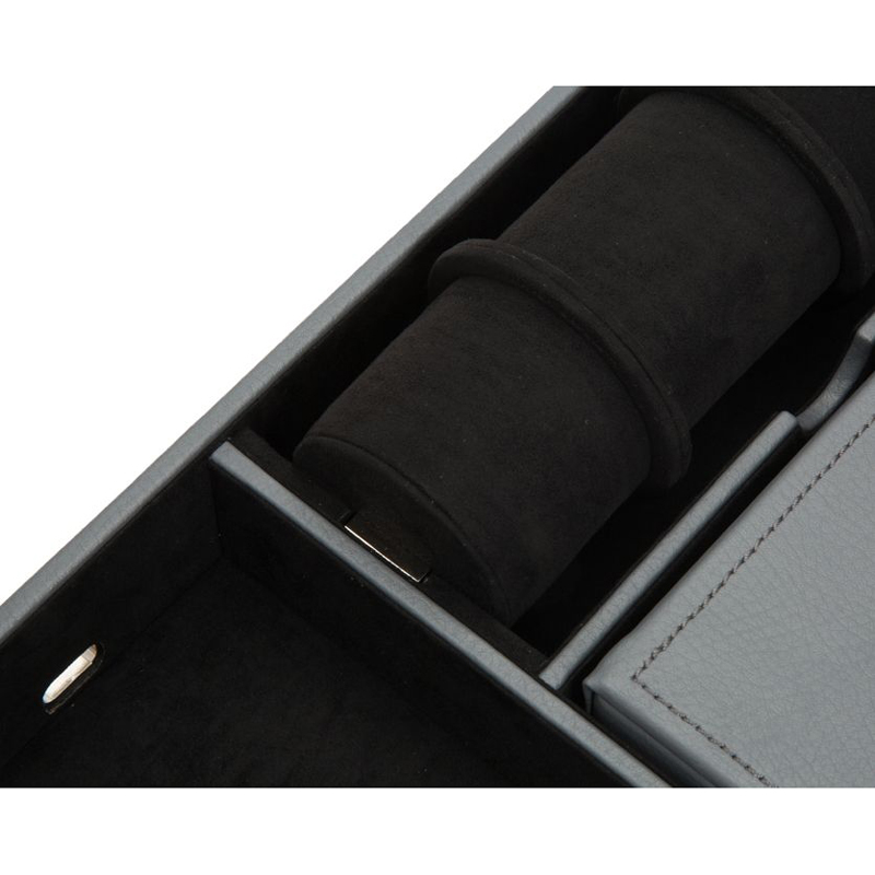 WOLF  Howard Valet Tray with Roll, Grey