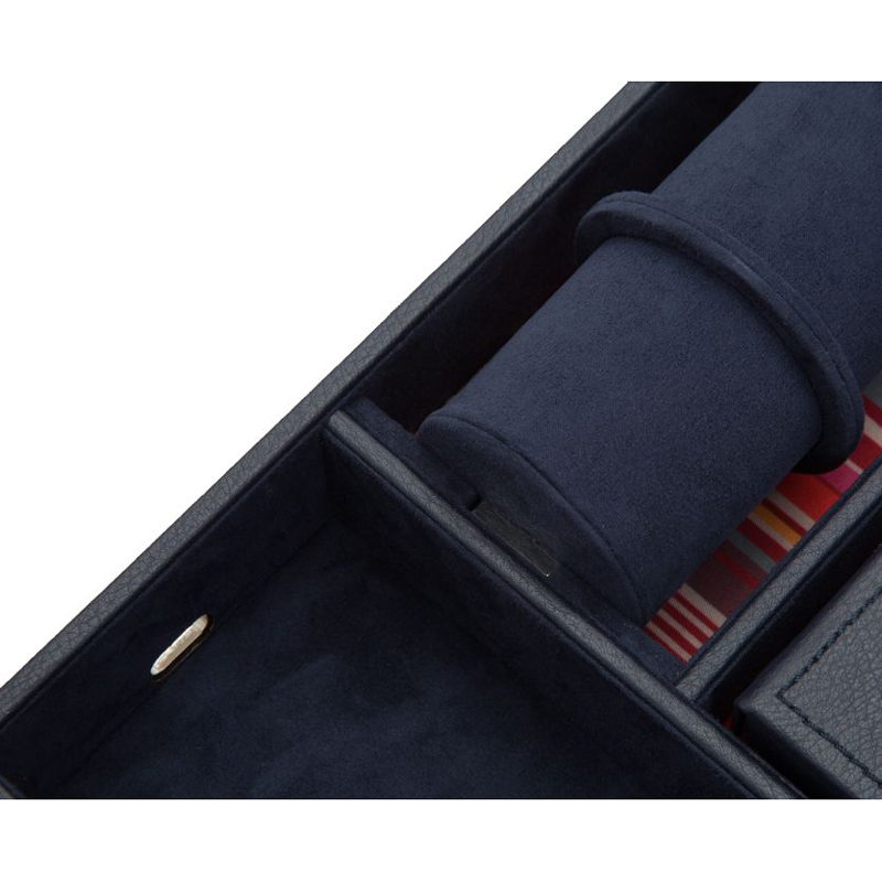 WOLF Howard Valet Tray with Roll, Navy