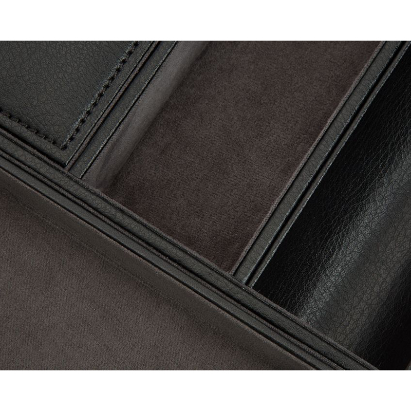 WOLF Blake Valet Tray with Watch Cuff, Black & Grey