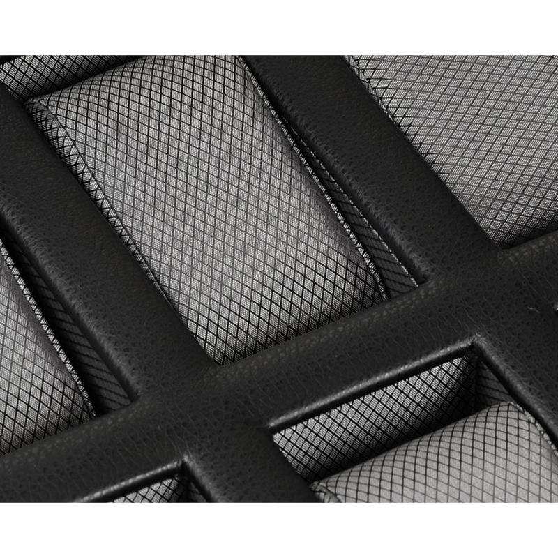 WOLF Windsor 10 Piece Watch Box, Black