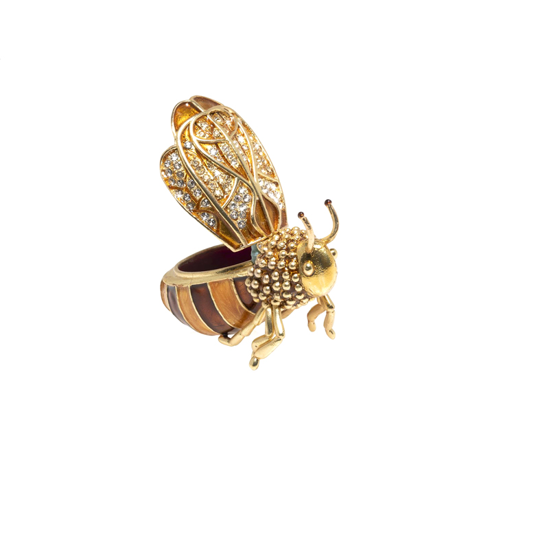 Jay Strongwater Honey Bee Box, Winnie