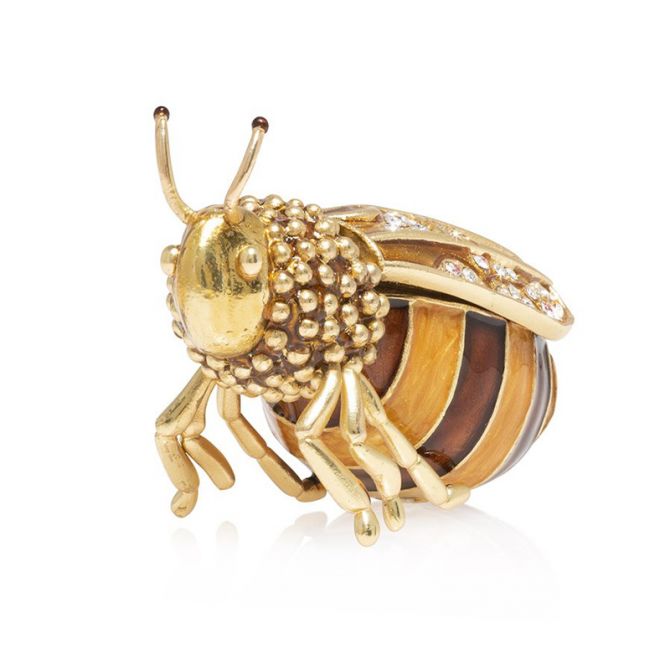 Jay Strongwater Honey Bee Box, Winnie
