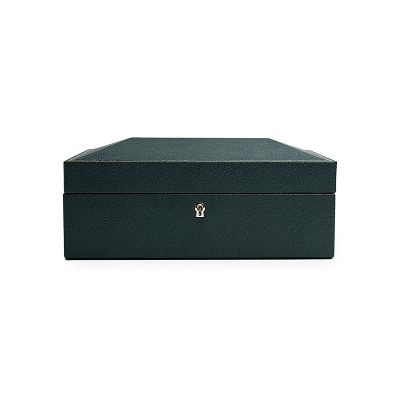 WOLF British Racing Green 8 Piece Watch Box
