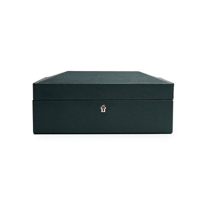 WOLF British Racing Green 8 Piece Watch Box