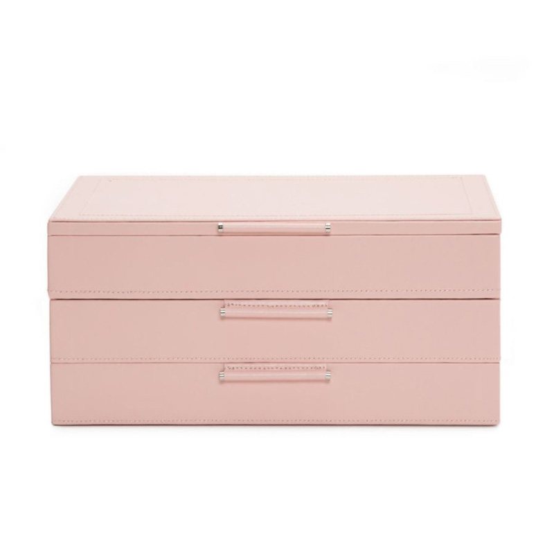 WOLF Sophia Jewelry Box, Rose Quartz