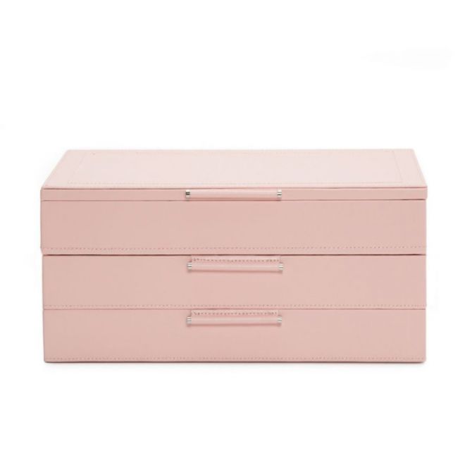 WOLF Sophia Jewelry Box, Rose Quartz