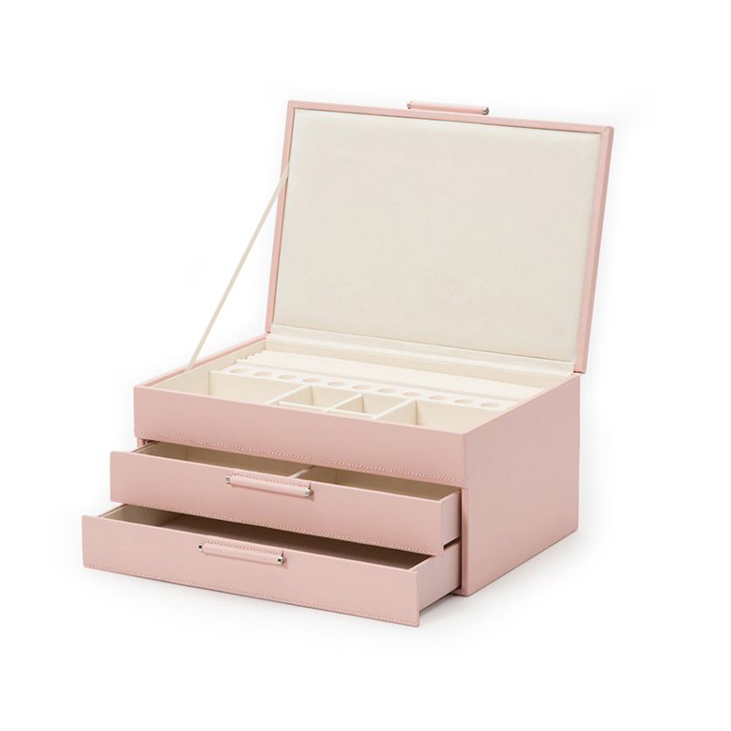 WOLF Sophia Jewelry Box, Rose Quartz