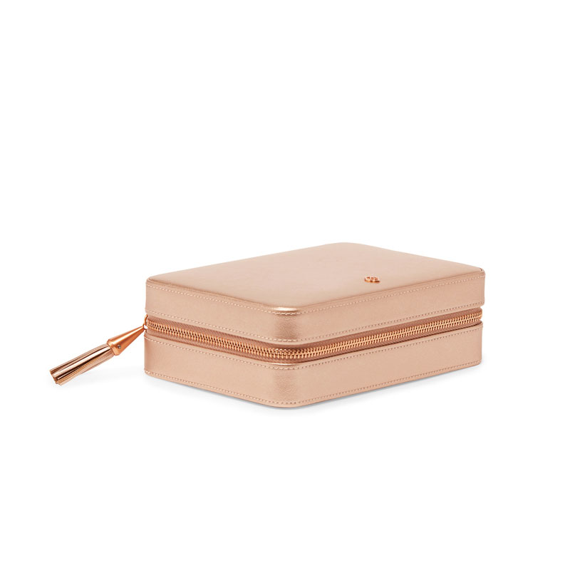 Kendra Scott Medium Travel Jewelry Case in Rose Gold Tone