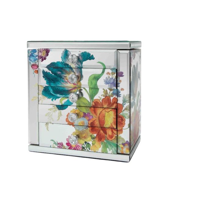 MacKenzie-Childs Flower Market Reflections Jewelry Armoire