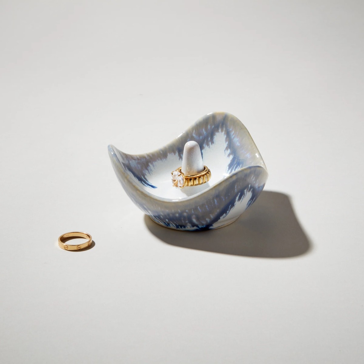 Simon Pearce Pottery Ring Holder, Pool