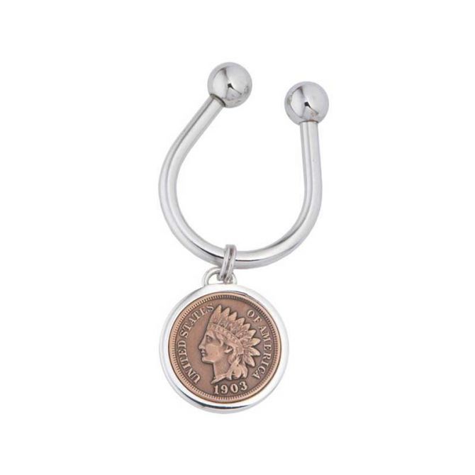 Tokens & Icons Indian Head Penny Key Ring