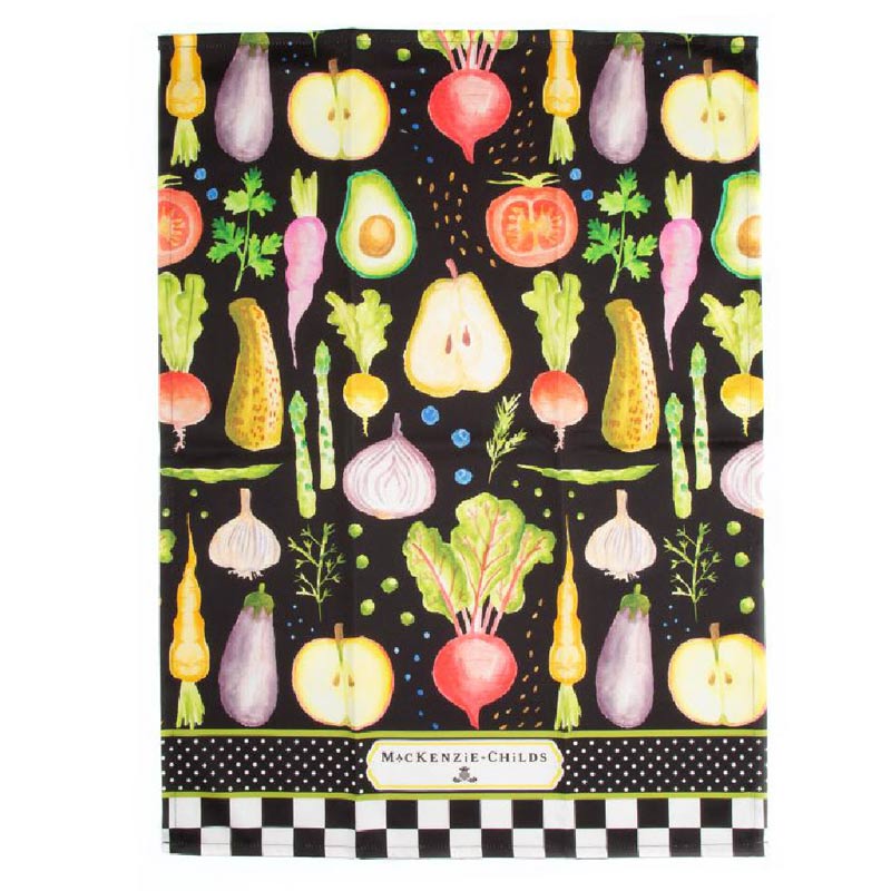 MacKenzie-Childs Radish and Root Dish Towel