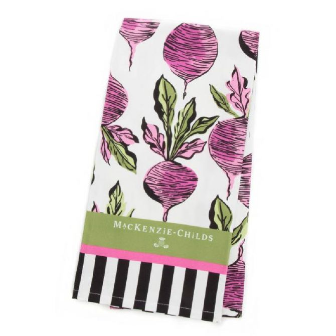 MacKenzie-Childs Dancing Beets Dish Towel