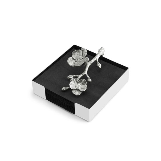 Michael Aram White Orchid Cocktail Napkin Holder