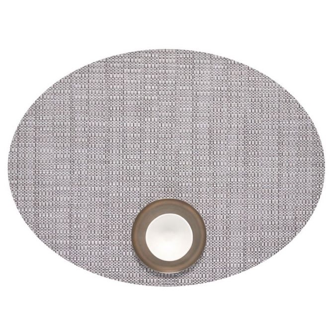 Chilewich Thatch Oval Placemat, Dove