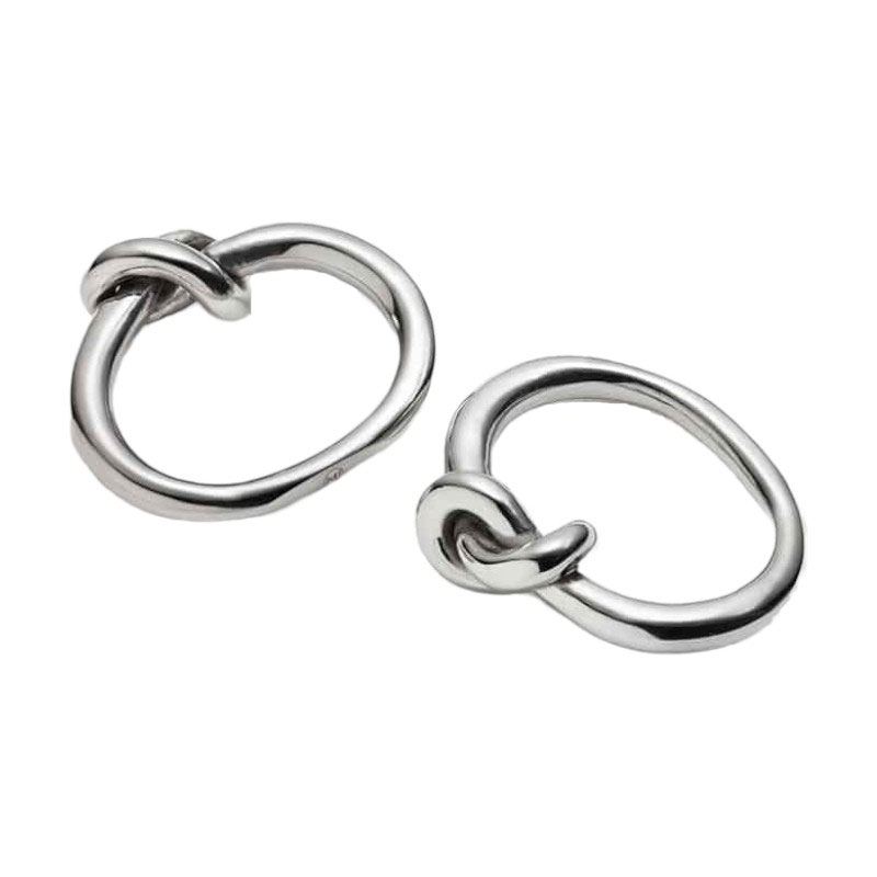 Mary Jurek Helyx Napkin Rings with Knot, Set of 4