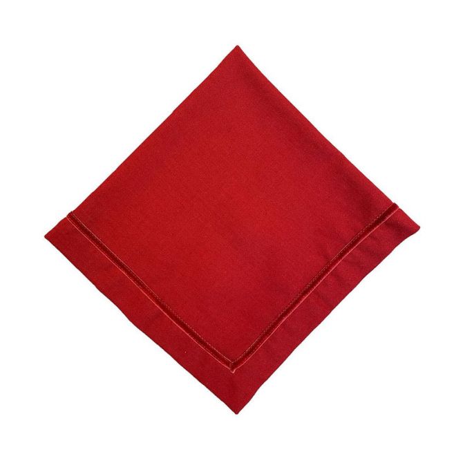 Juliska Velvet Trim Ruby Napkin