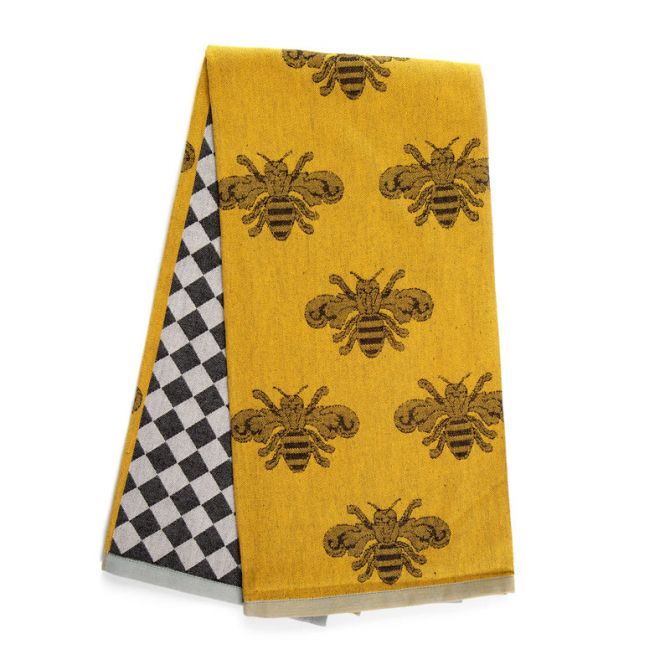MacKenzie-Childs Queen Bee Woven Dish Towel