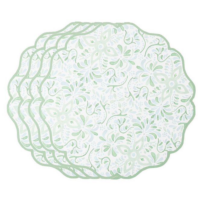 Juliska Iberian Set of 4 Placemats, Sage