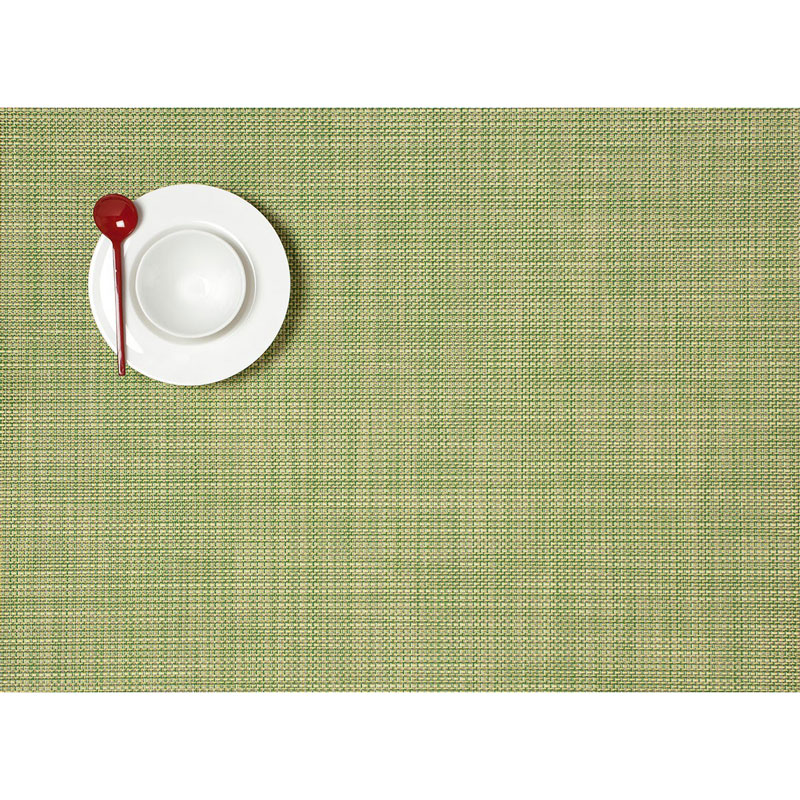 Chilewich Mini Basketweave Signature Rectangle Placemat, Dill 100132
