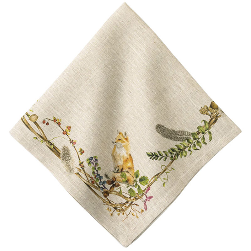 Juliska Forest Walk Napkin, Animals