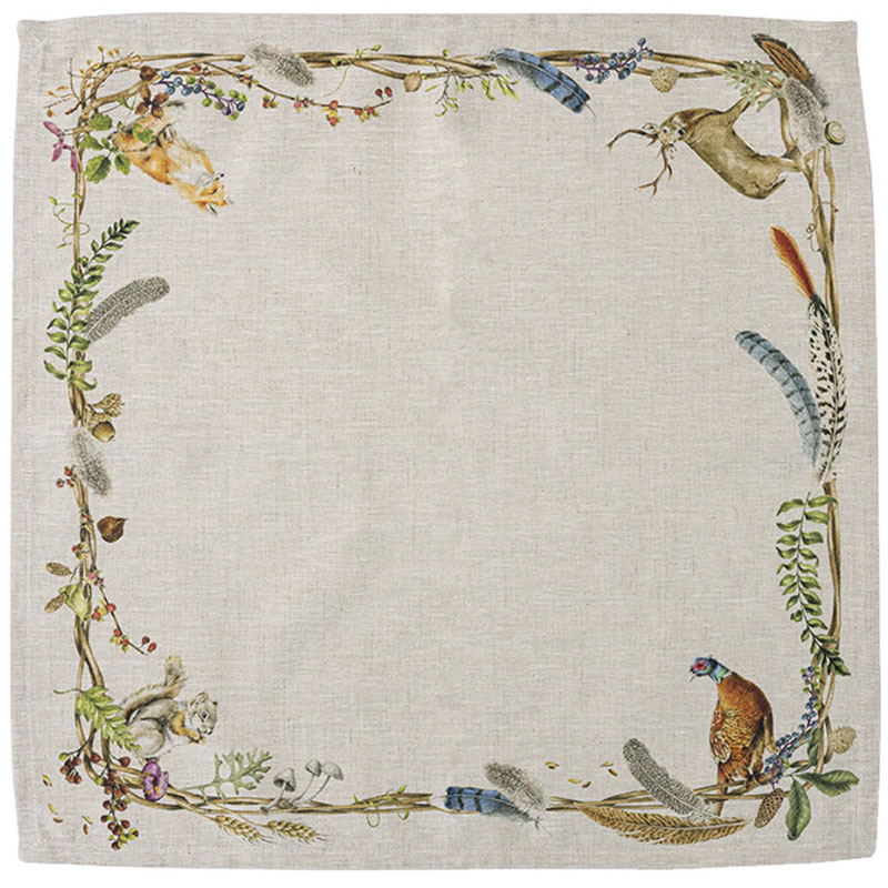 Juliska Forest Walk Napkin, Animals